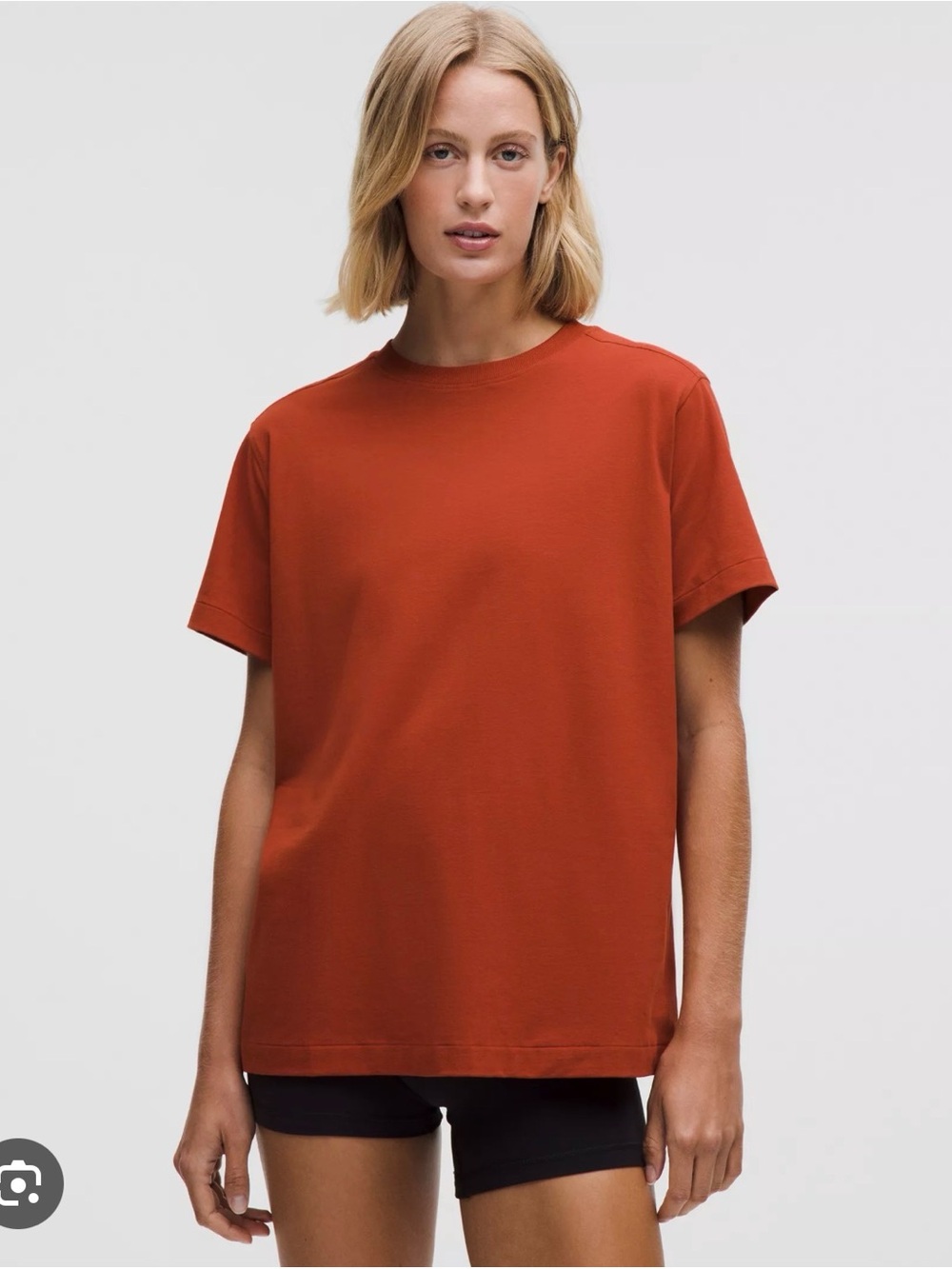 Lululemon all yours cotton tee - Solid Burnt Orange